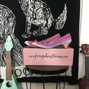 Irregular Choice t-strap colorful heels EUC